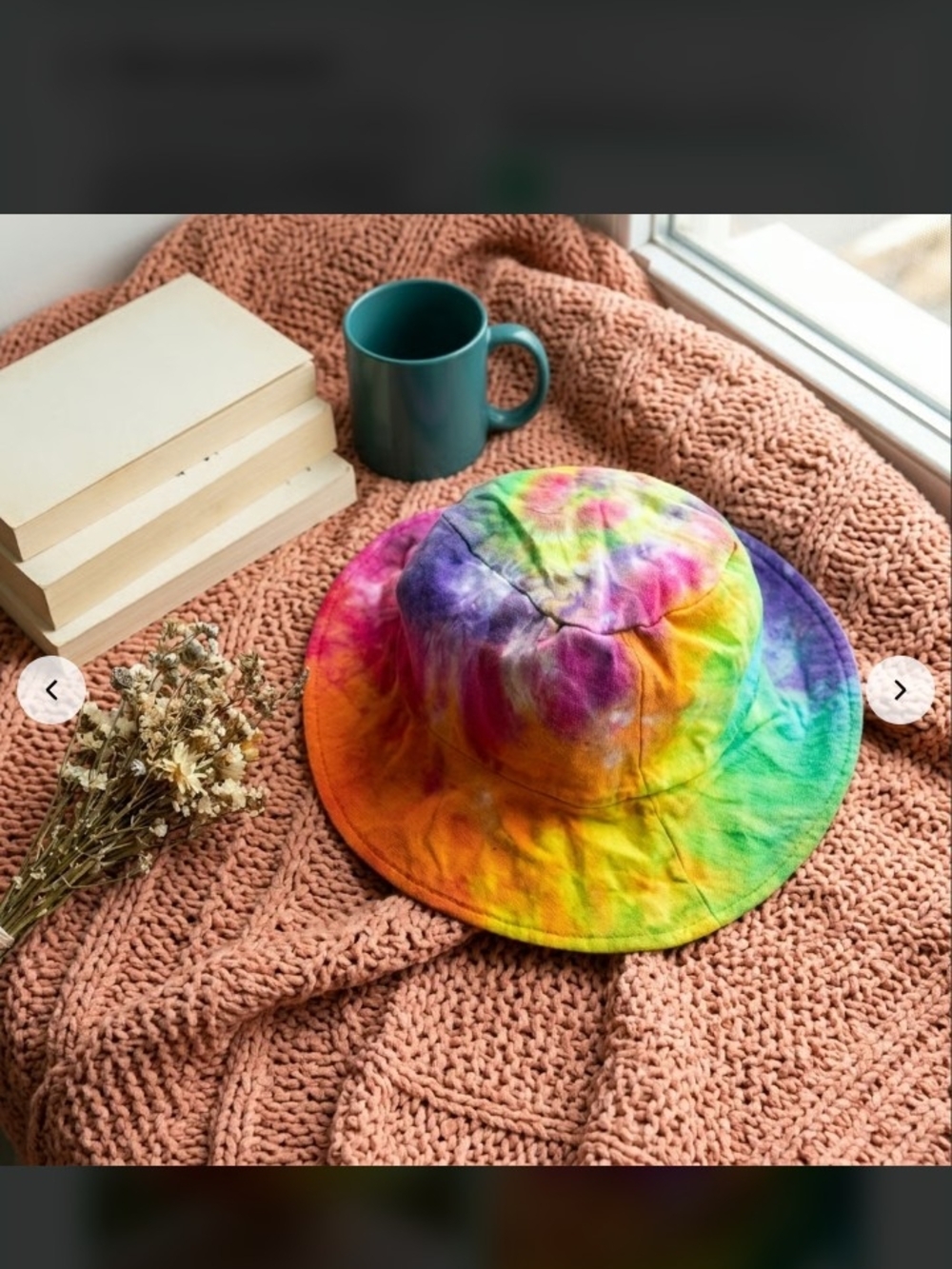 Tie-Dye Rainbow Bucket Hat - Multicolor